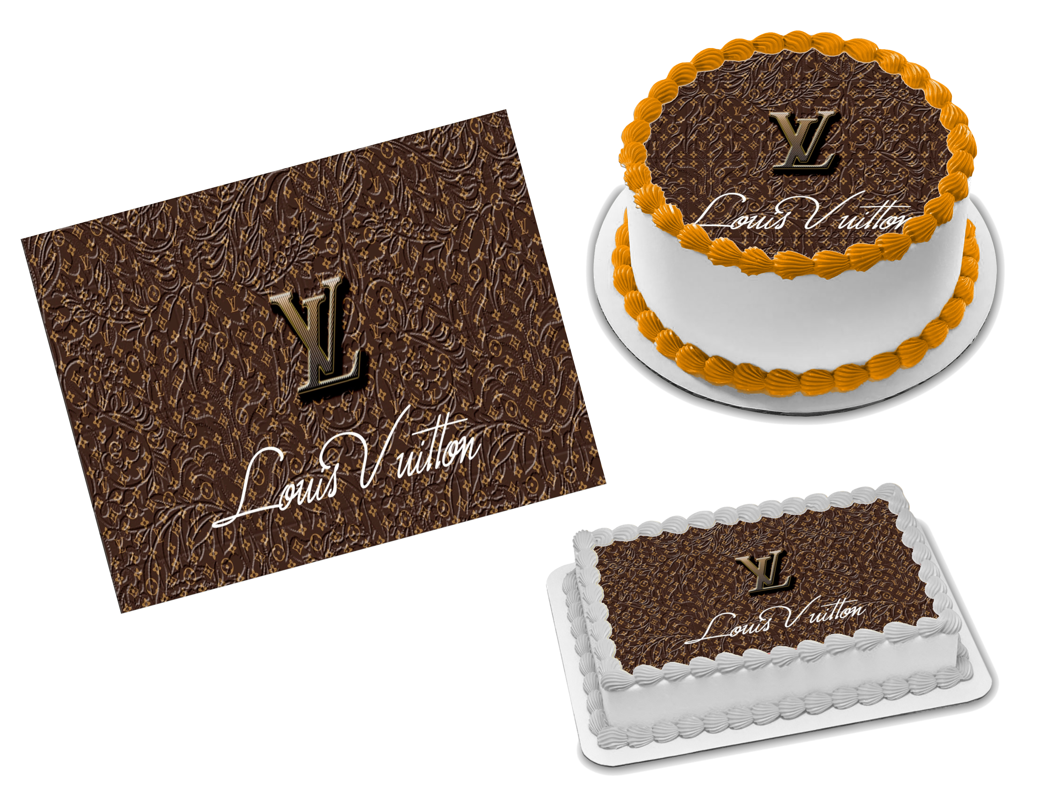 Louis Vuitton Purple Edible Image Frosting Sheet #3 (70+ sizes)
