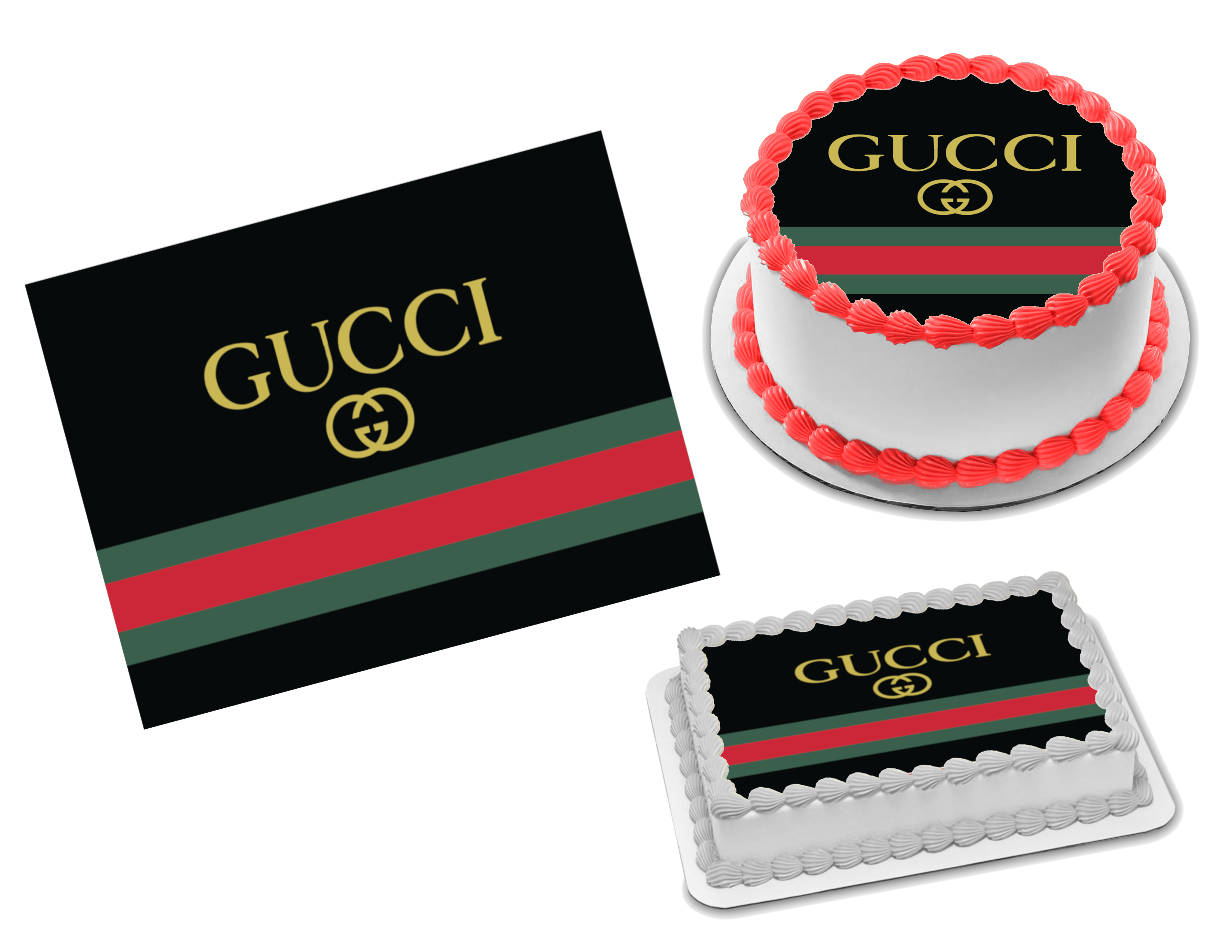 Gucci Inspired Boy Boss Baby Birthday Edible Cake Image-Boss Baby