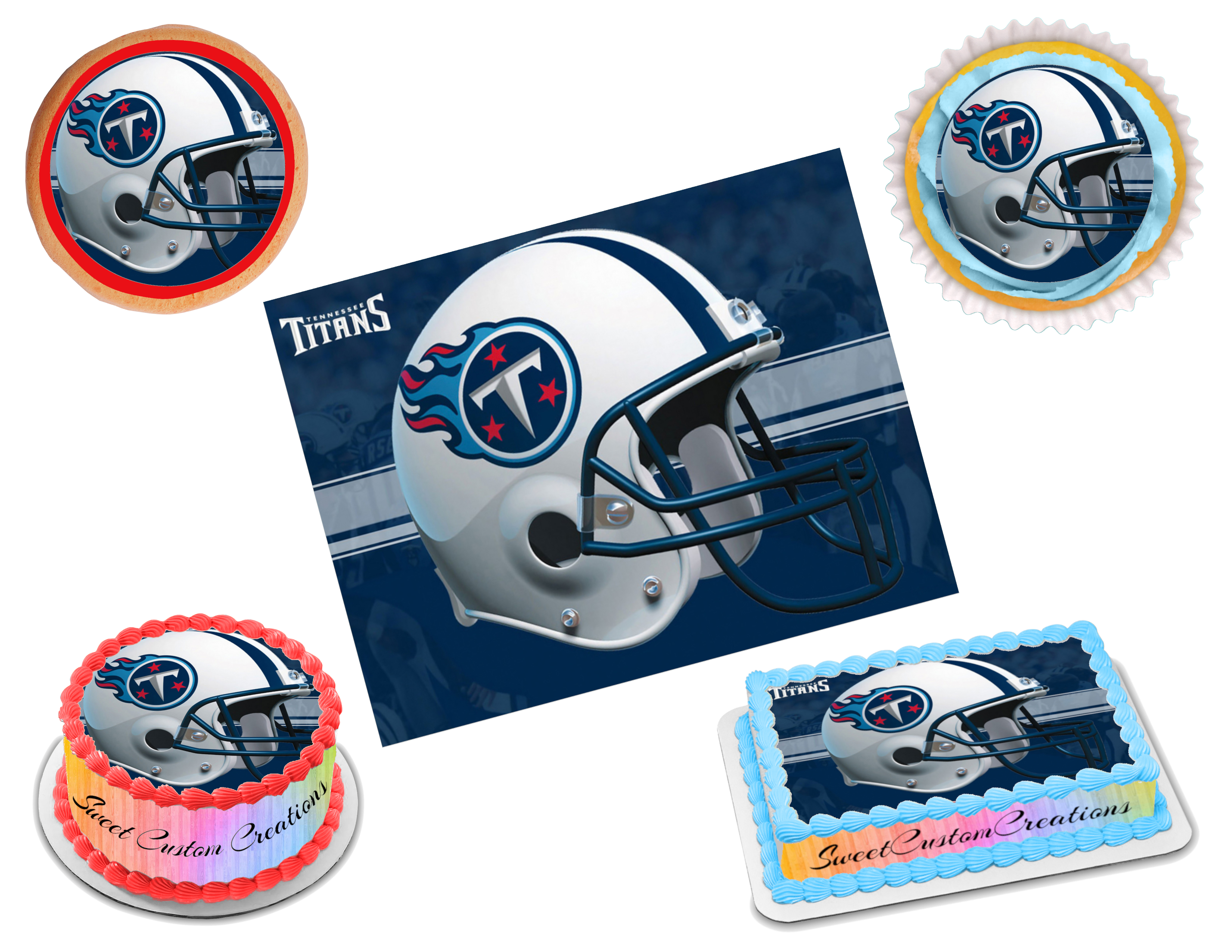 Tennessee Titans Edible Image Frosting Sheet #29 (70 , 41% OFF