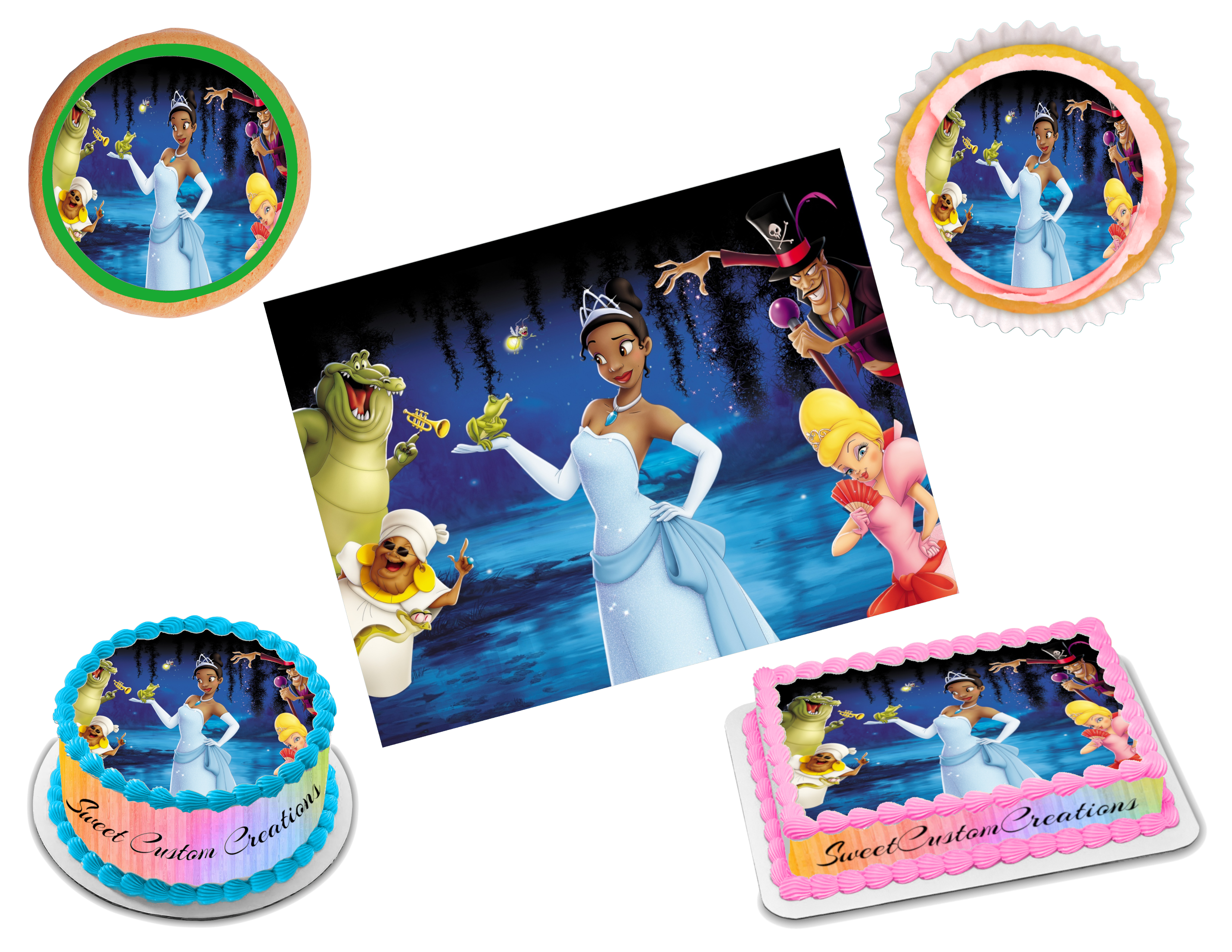 Disney Princess Cake Toppers Tiana Cupcake Toppers Printable Download