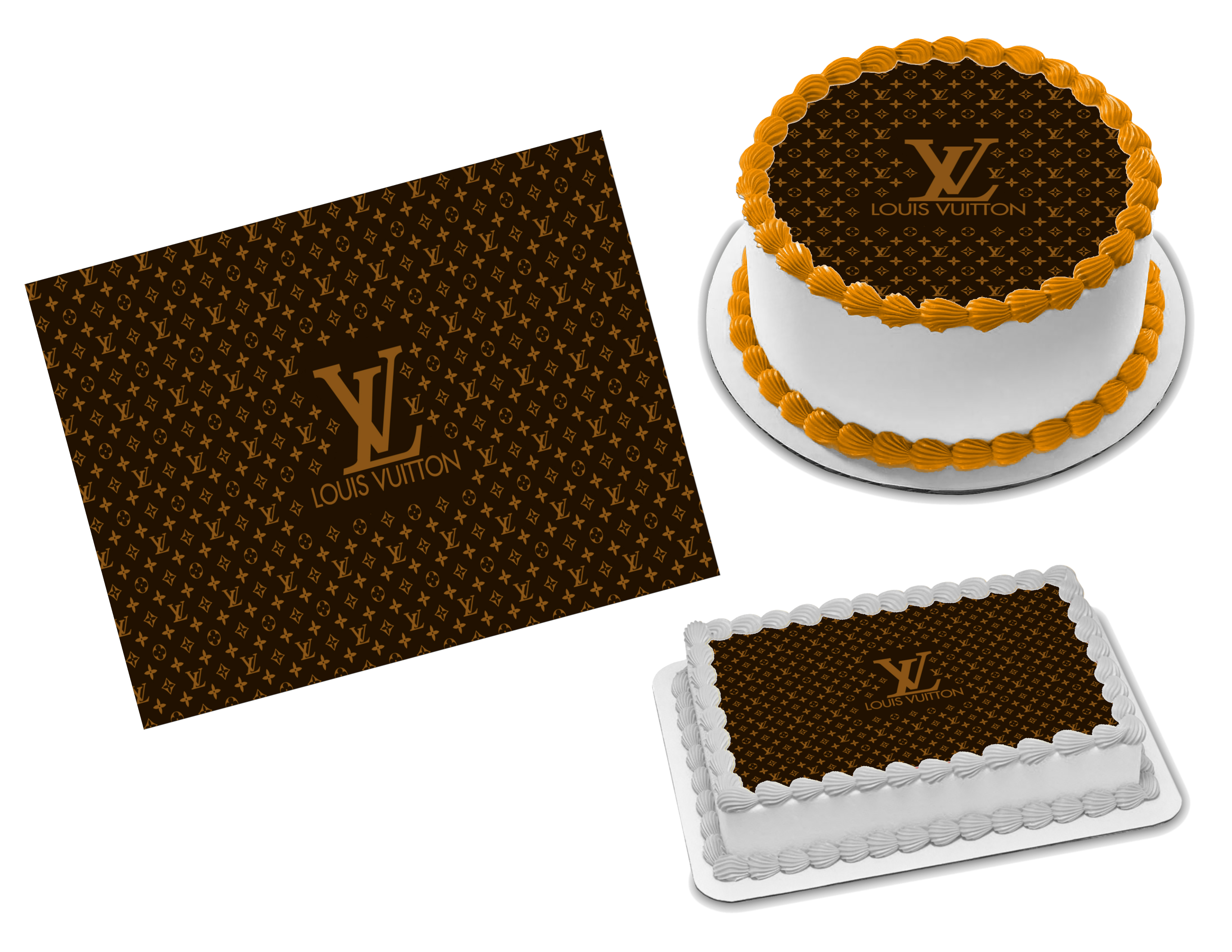 LV stencil Louis Vuitton stencil LV cupcakes LV cookies Set of 2 Free  worldwide shipping