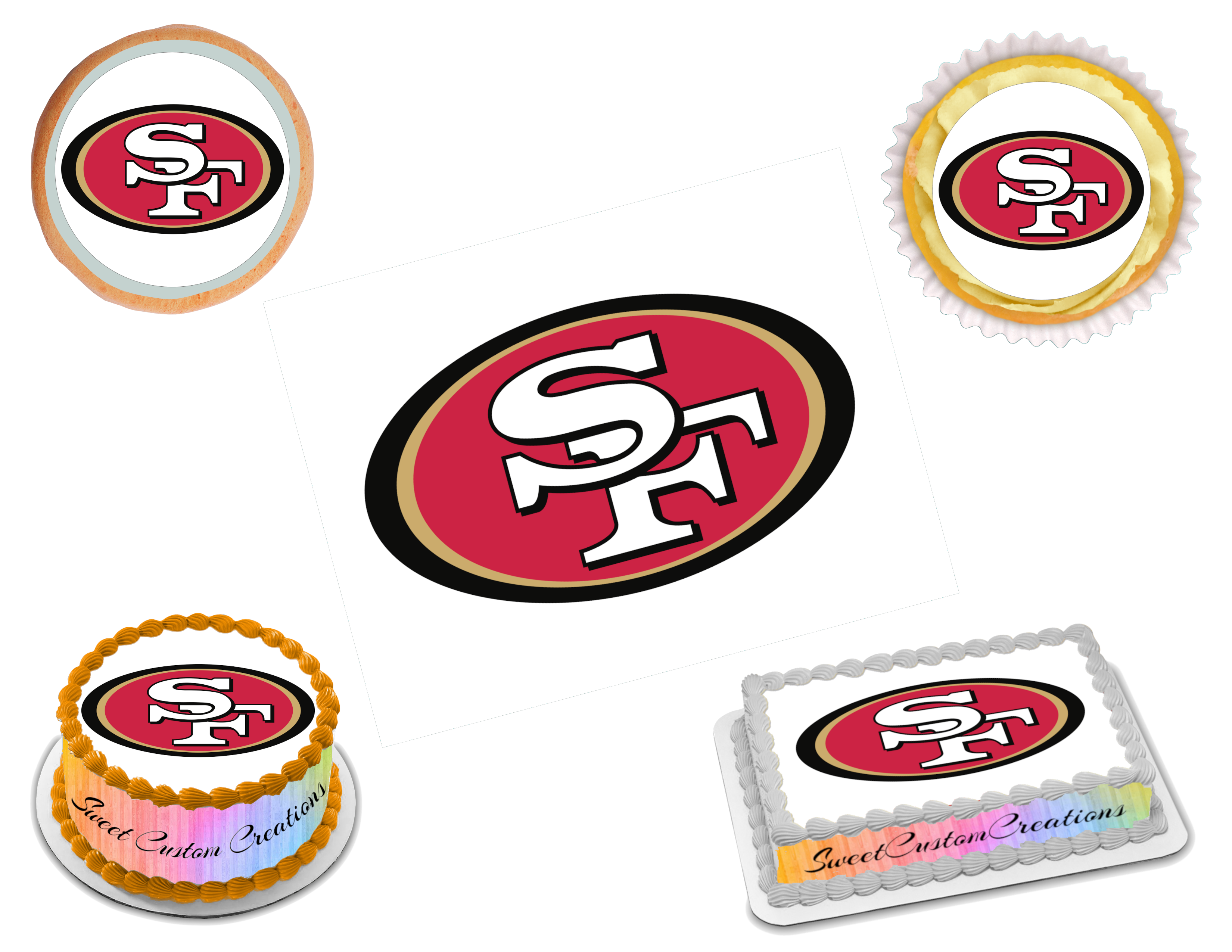 San Francisco 49ers 5x7 Multi Pack Decal Sheet