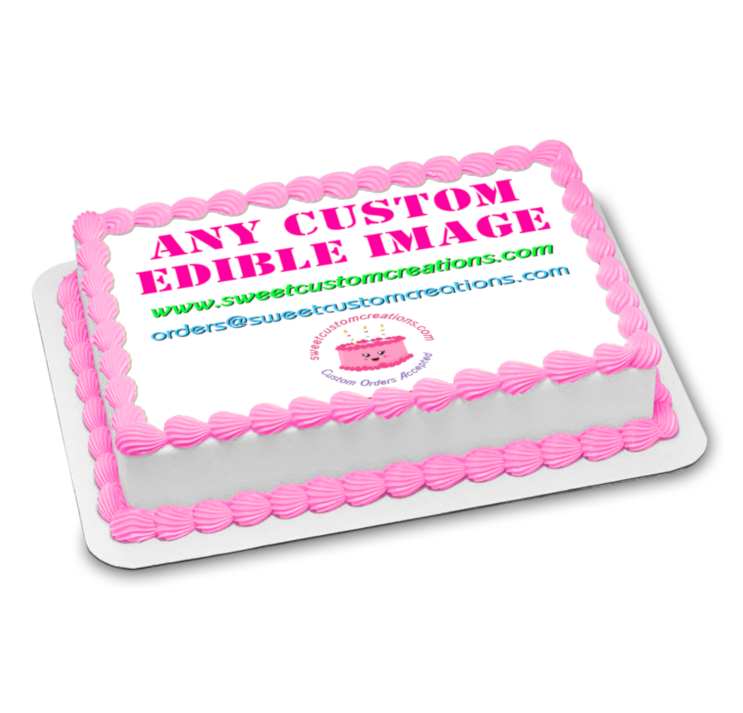 Custom edible print on chocolate transfer sheet oval 4 x 2.5 cm (32 pieces  / sheet) 05660 from Sweetec