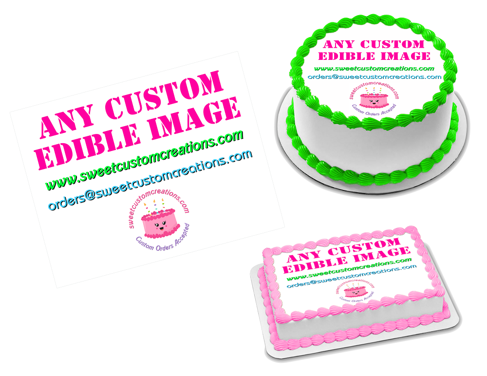 Burn Away Cake Edible Image Combo Frosting Sheet Topper Set (50+ sizes)