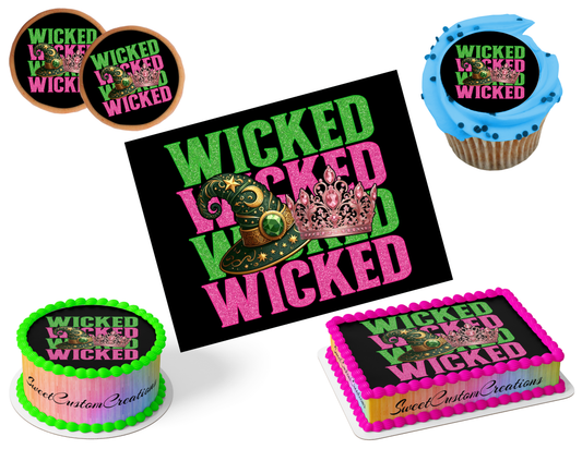 Wicked Edible Image Frosting Sheet #103 (80+ sizes)