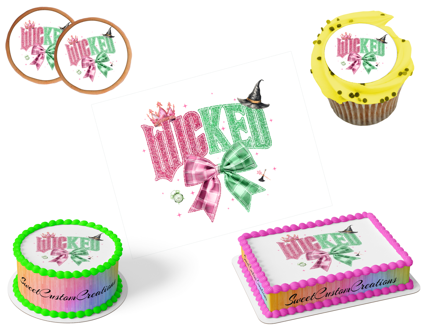 Wicked Edible Image Frosting Sheet #107 (80+ sizes)