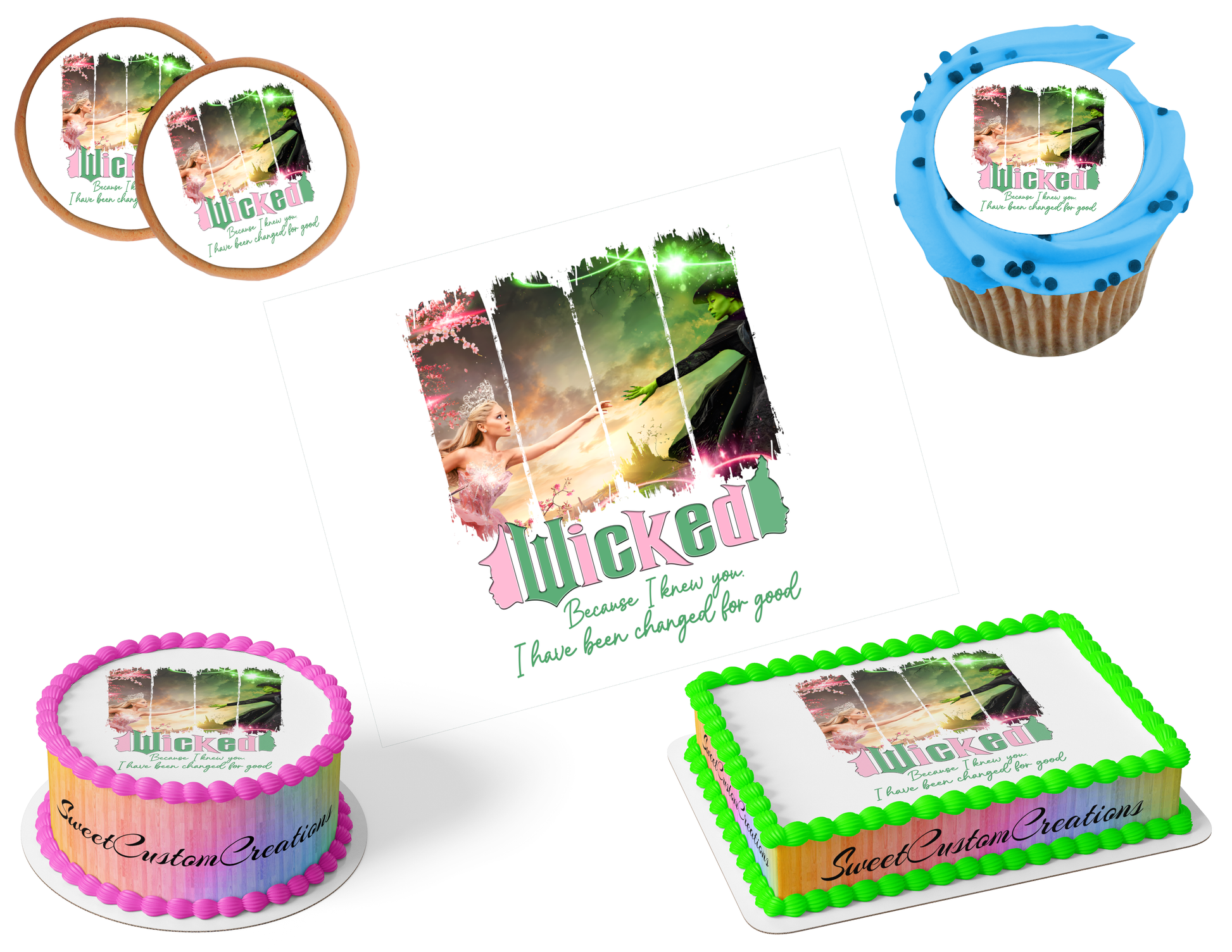 Wicked Edible Image Frosting Sheet #110 (80+ sizes)