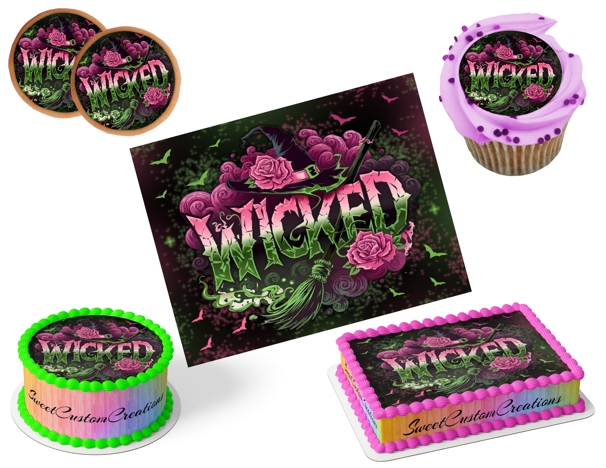 Wicked Edible Image Frosting Sheet #111 (80+ sizes)