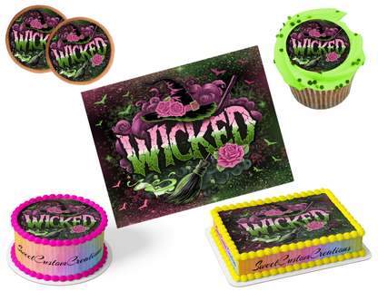 Wicked Edible Image Frosting Sheet #112 (80+ sizes)