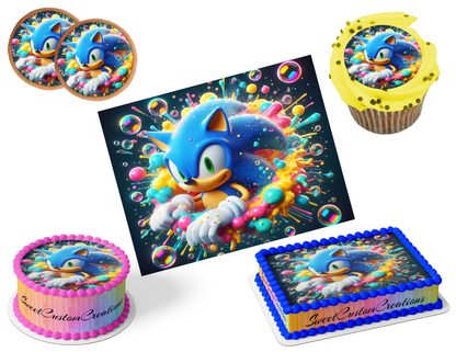 Sonic Edible Image Frosting Sheet #115 (80+ sizes)