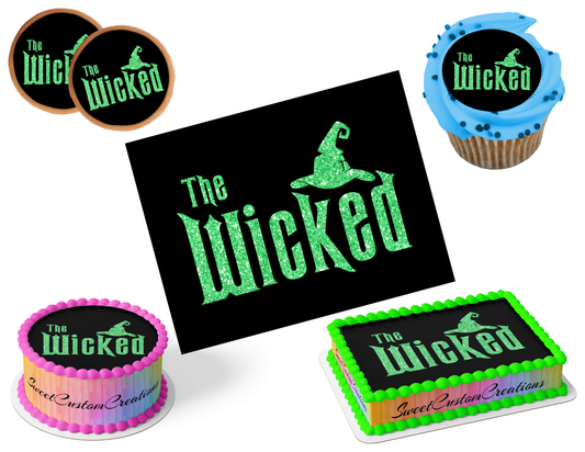 Wicked Edible Image Frosting Sheet #117 (80+ sizes)