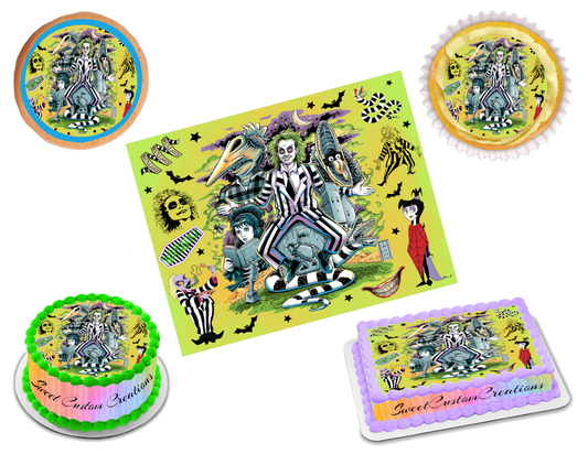 Beetlejuice Edible Image Frosting Sheet #11 (80+ sizes)