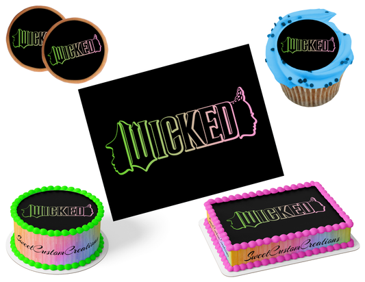 Wicked Edible Image Frosting Sheet #121 (80+ sizes)