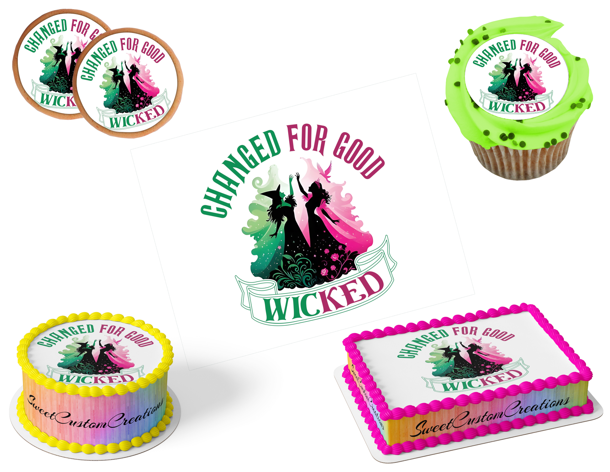 Wicked Edible Image Frosting Sheet #125 (80+ sizes)