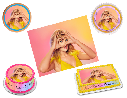 Taylor Swift Edible Image Frosting Sheet #12 (70+ sizes)