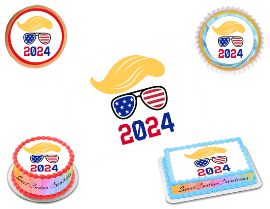 President Donald Trump Edible Image Frosting Sheet #13 (70+ sizes)