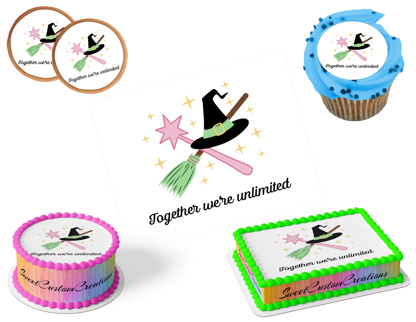 Wicked Edible Image Frosting Sheet #130 (80+ sizes)