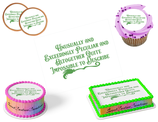 Wicked Edible Image Frosting Sheet #131 (80+ sizes)