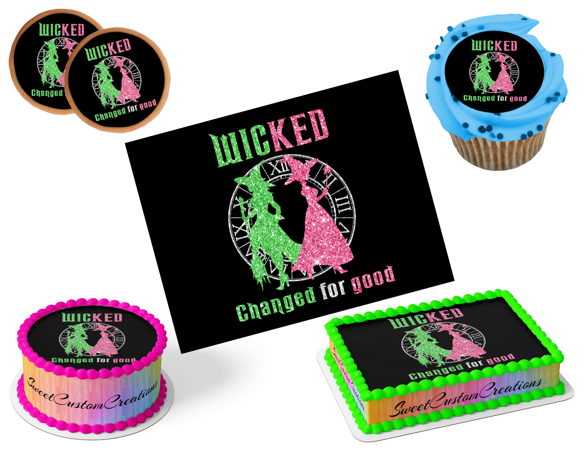 Wicked Edible Image Frosting Sheet #132 (80+ sizes)