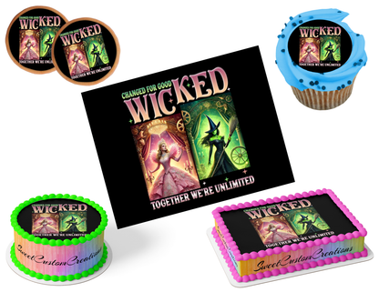 Wicked Edible Image Frosting Sheet #139 (80+ sizes)