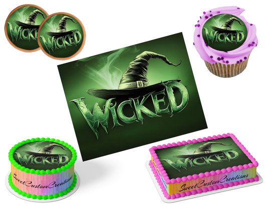 Wicked Edible Image Frosting Sheet #141 (80+ sizes)