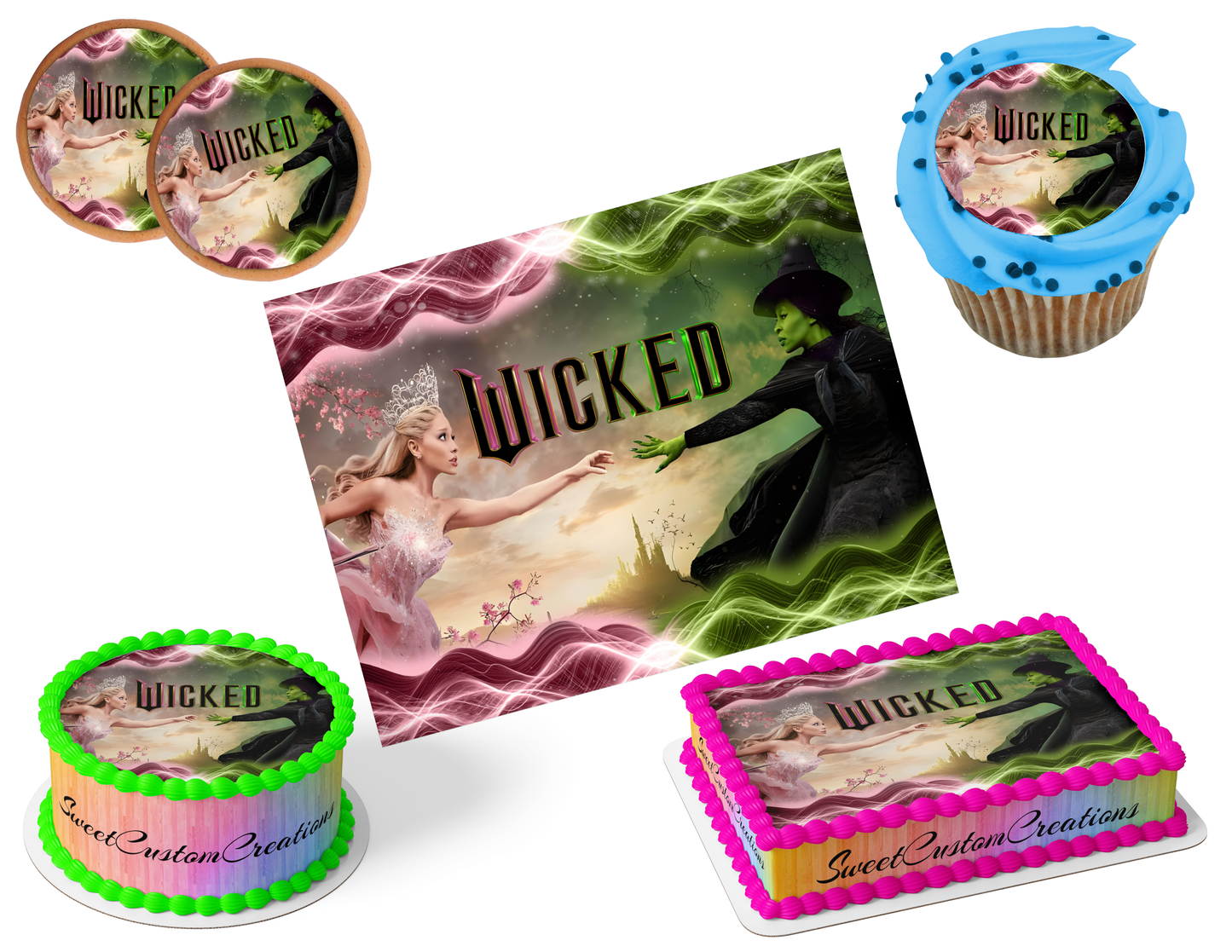 Wicked Edible Image Frosting Sheet #144 (80+ sizes)