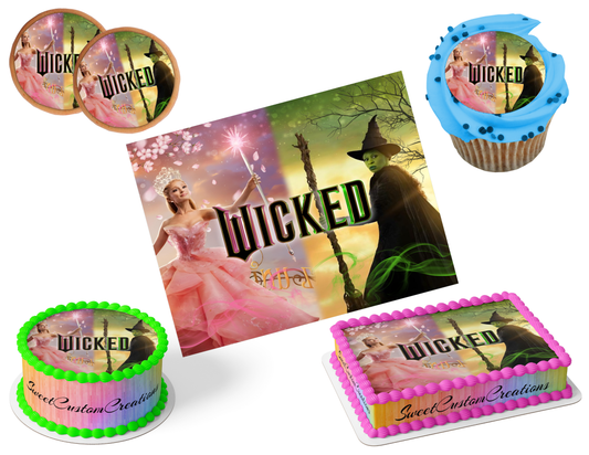 Wicked Edible Image Frosting Sheet #145 (80+ sizes)