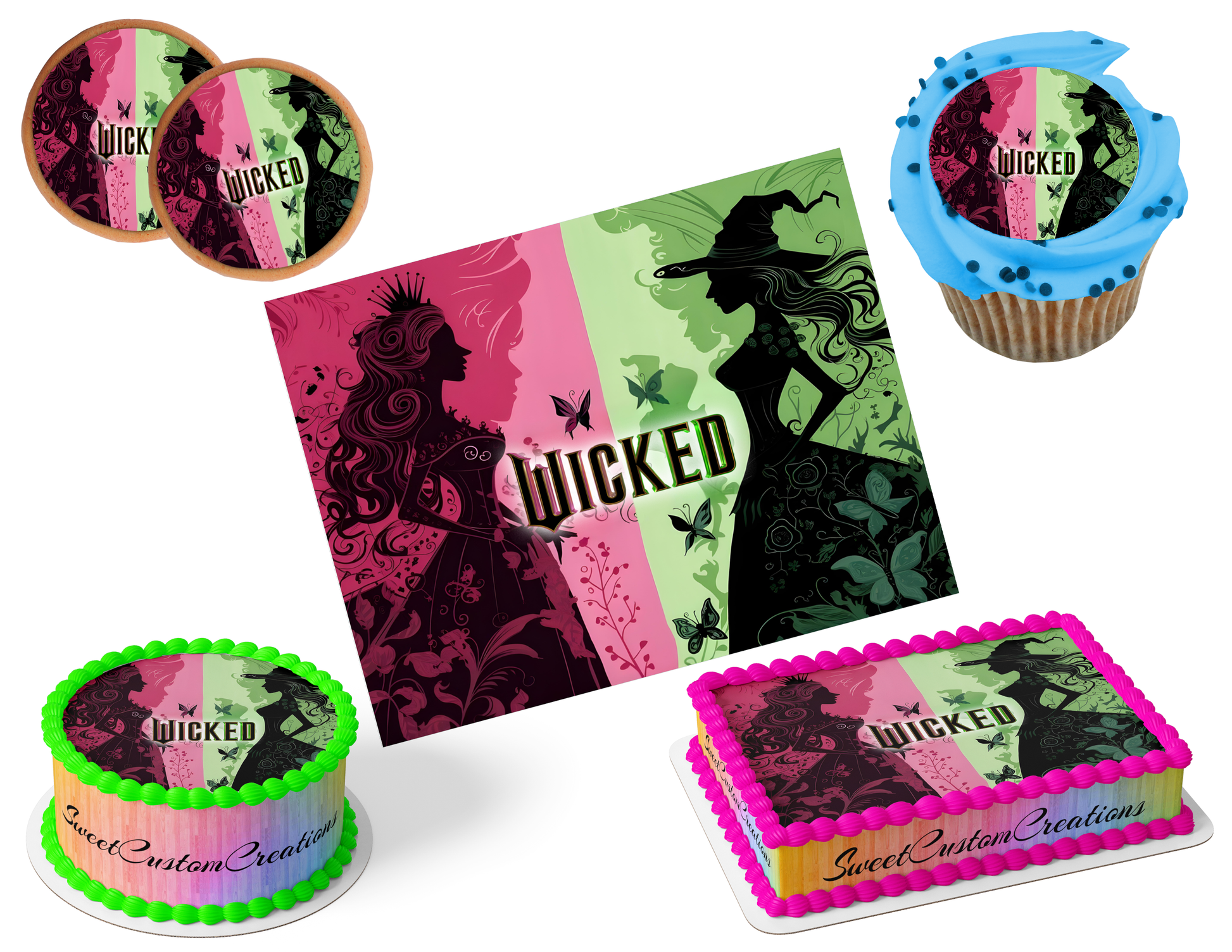 Wicked Edible Image Frosting Sheet #146 (80+ sizes)