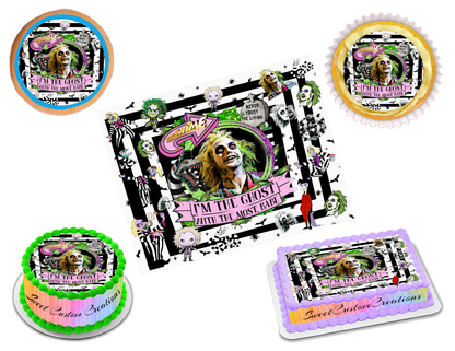 Beetlejuice Edible Image Frosting Sheet #14 (80+ sizes)