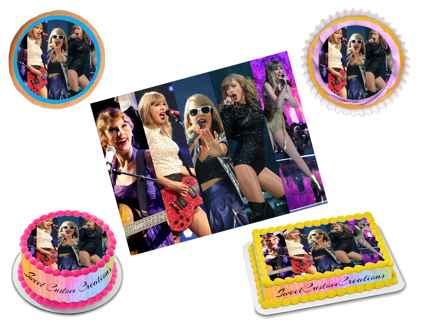 Taylor Swift Edible Image Frosting Sheet #15 (70+ sizes)