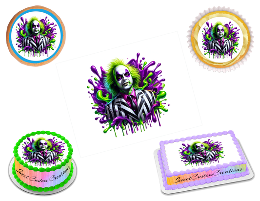 Beetlejuice Edible Image Frosting Sheet #15 (80+ sizes)