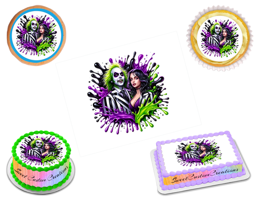 Beetlejuice Edible Image Frosting Sheet #16 (80+ sizes)