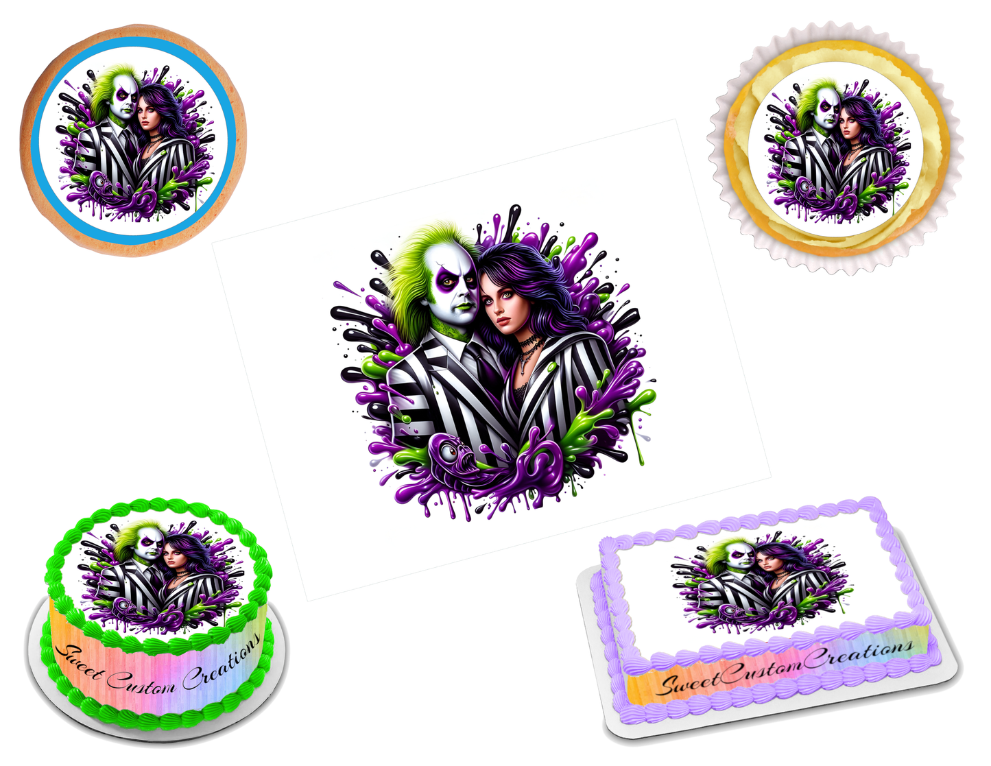 Beetlejuice Edible Image Frosting Sheet #17 (80+ sizes)