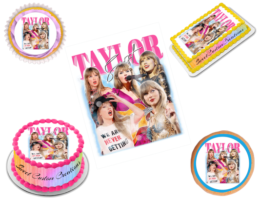 Taylor Swift Edible Image Frosting Sheet #19 (70+ sizes)