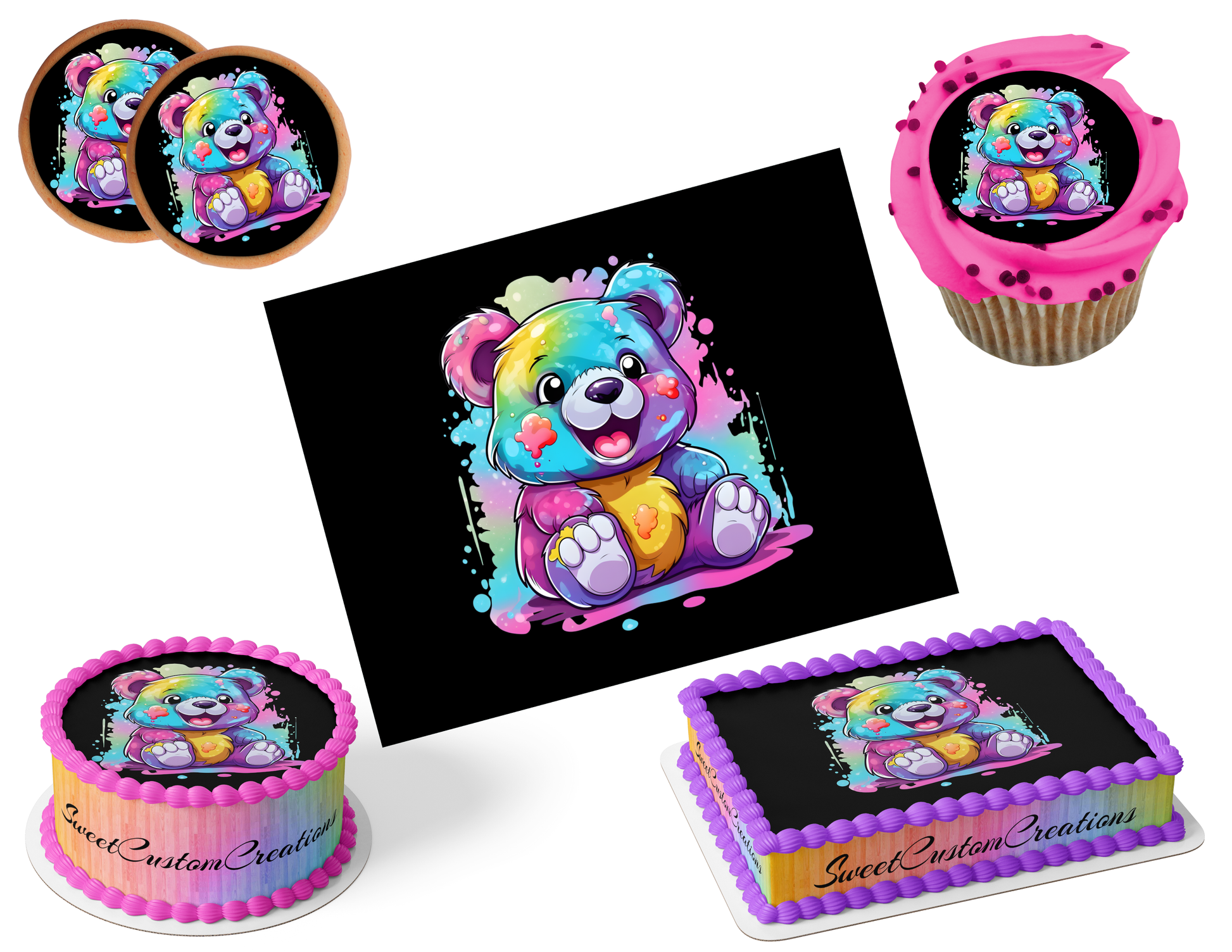 Bear Edible Image Frosting Sheet #1 (80+ sizes)