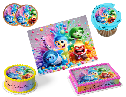 Inside Out Edible Image Frosting Sheet #1 (80+ sizes)