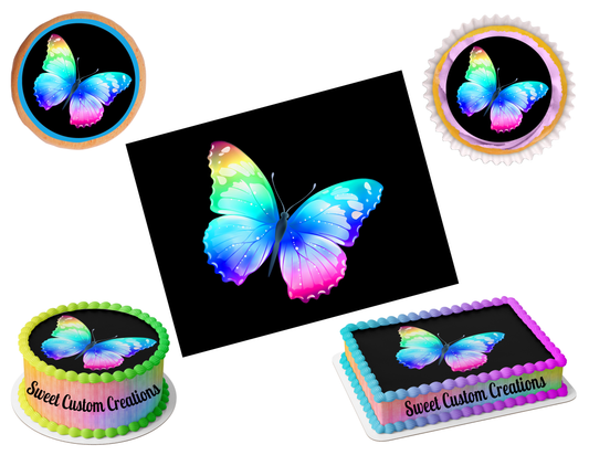 Butterfly Edible Image Frosting Sheet #1 (70+ sizes)
