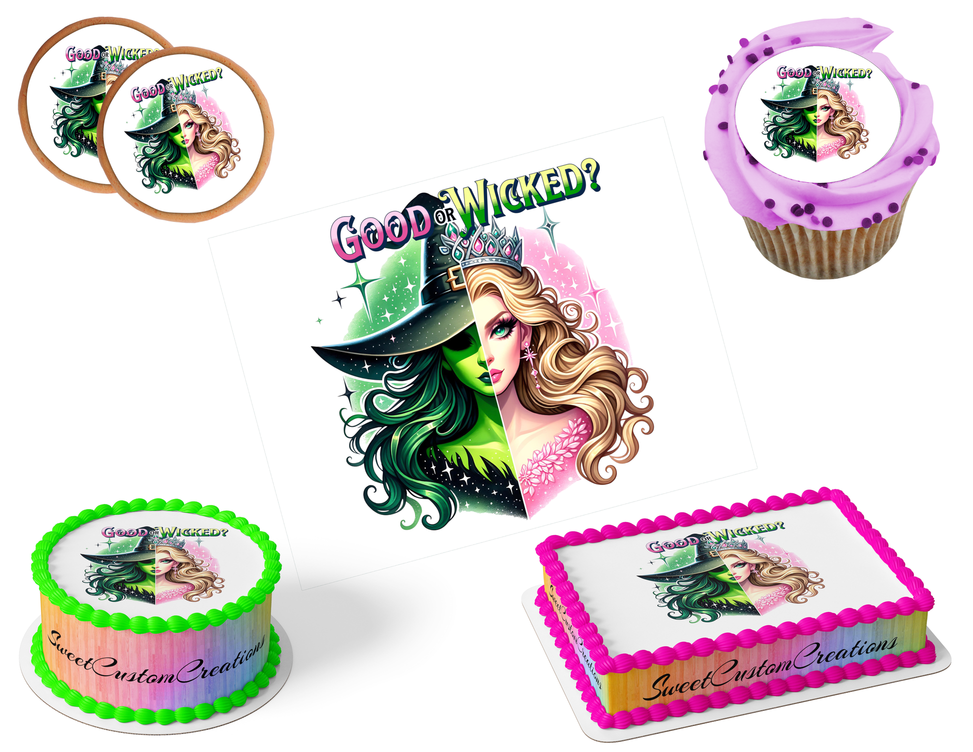 Wicked Edible Image Frosting Sheet #1 (80+ sizes)