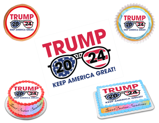 Trump Edible Image Frosting Sheet #20 (70+ sizes)