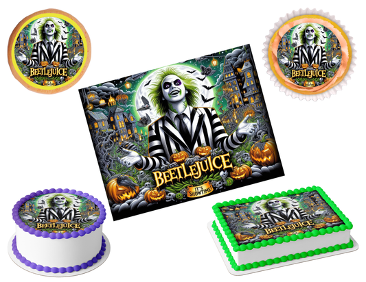 Beetlejuice Edible Image Frosting Sheet #22 (80+ sizes)