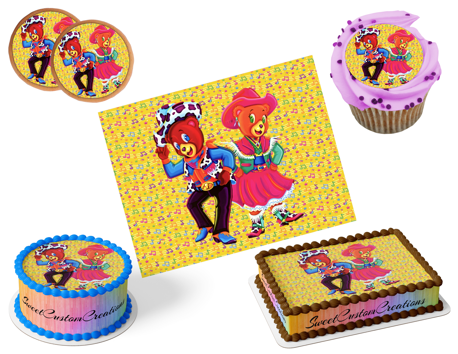 Bear Edible Image Frosting Sheet #23 (80+ sizes)