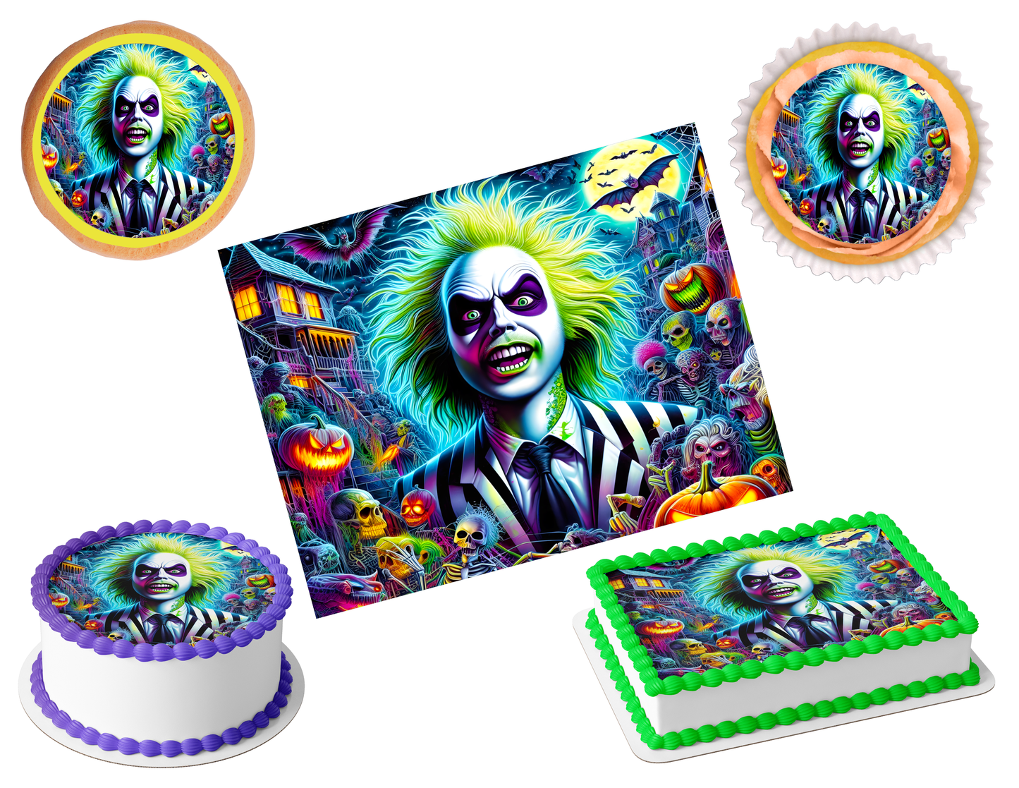 Beetlejuice Edible Image Frosting Sheet #28 (80+ sizes)