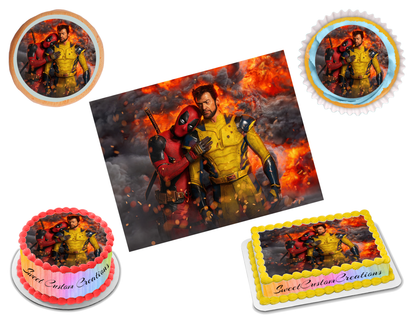 Deadpool and Wolverine Edible Image Frosting Sheet #2 (80+ sizes)