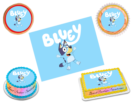 Bluey Edible Image  Frosting Sheet #2 Topper (70+ sizes)