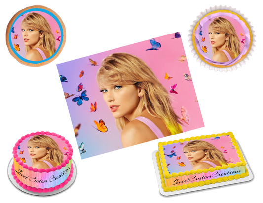 Taylor Swift Edible Image Frosting Sheet #2 (70+ sizes)