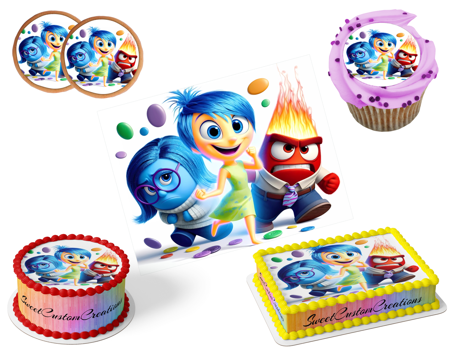 Inside Out Edible Image Frosting Sheet #2 (80+ sizes)