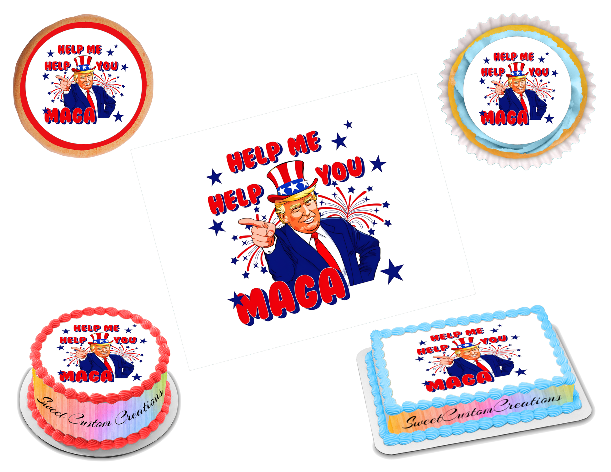 Trump Edible Image Frosting Sheet #31 (70+ sizes)