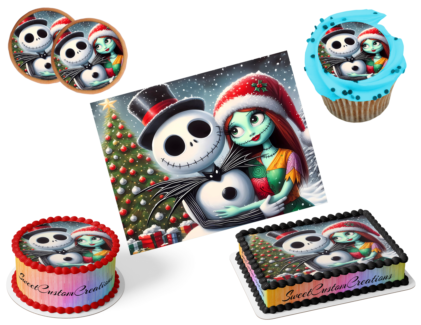 Nightmare Before Christmas Edible Image Frosting Sheet #33 (80+ sizes)