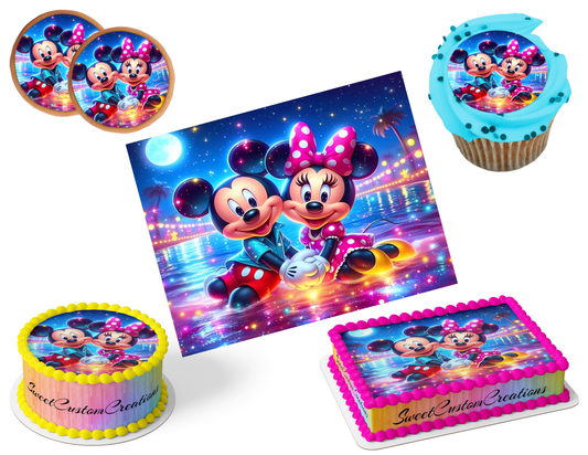 Mickey Minnie Mouse Edible Image Frosting Sheet #36 (80+ sizes)