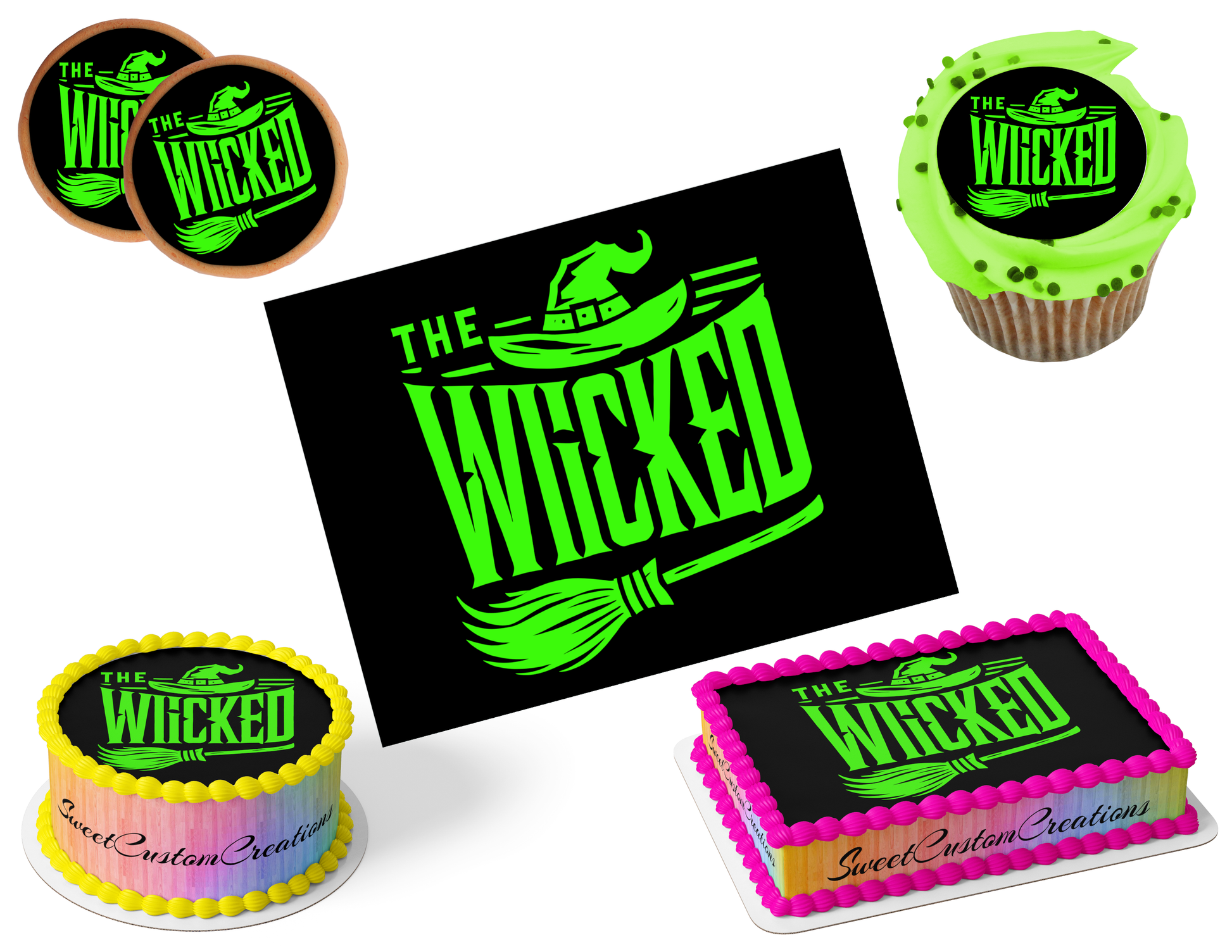 Wicked Edible Image Frosting Sheet #36 (80+ sizes)